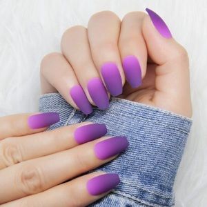 Coffin Fake Nails False Manicure Short Press on
